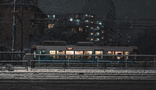 積雪の都内を切り取る